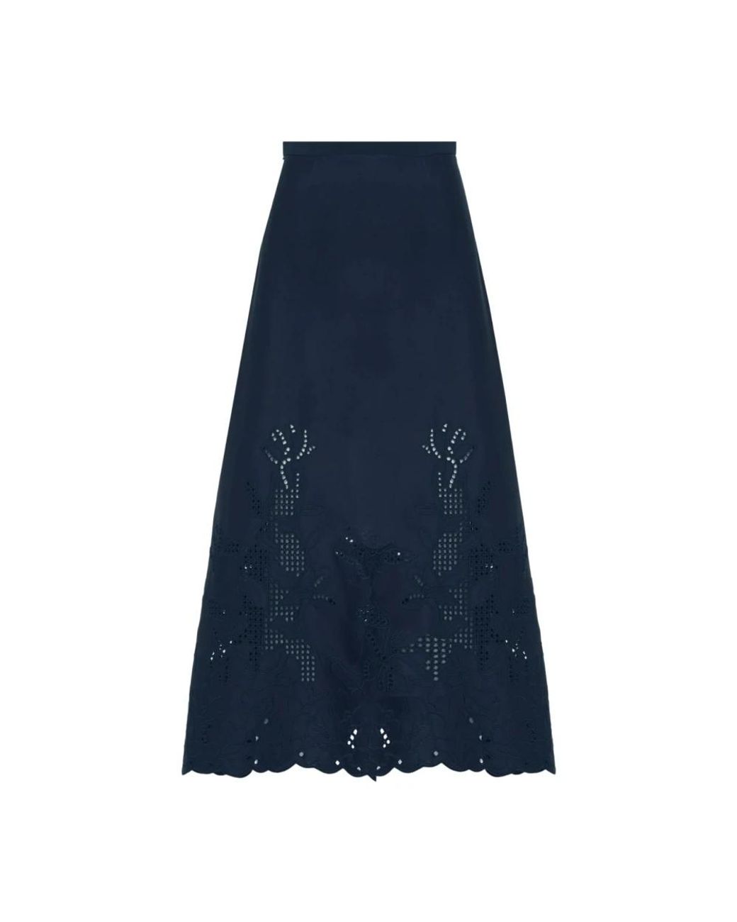 Beatrice B. Blue Midi Skirts