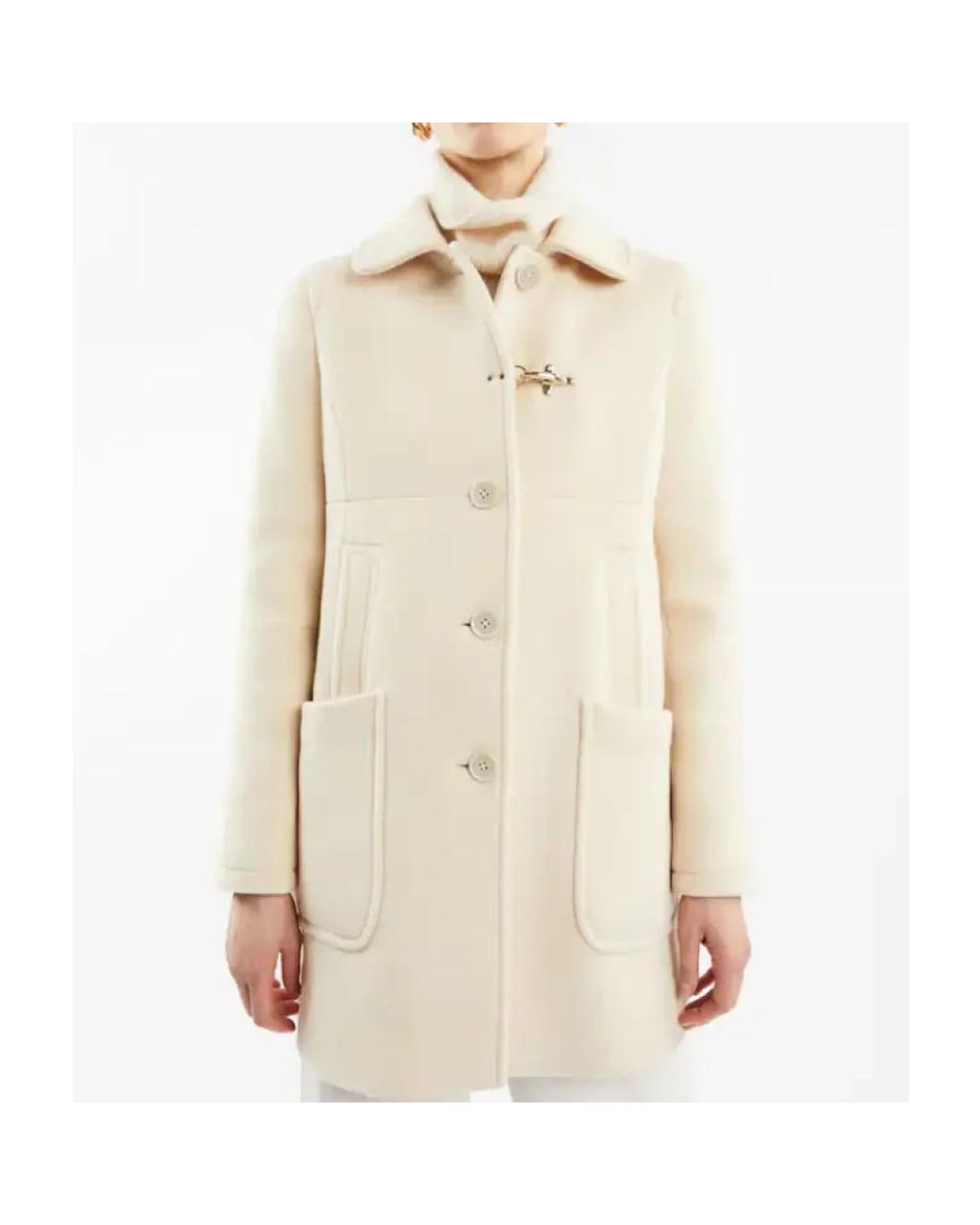 Fay Natural Single-Breasted Coats