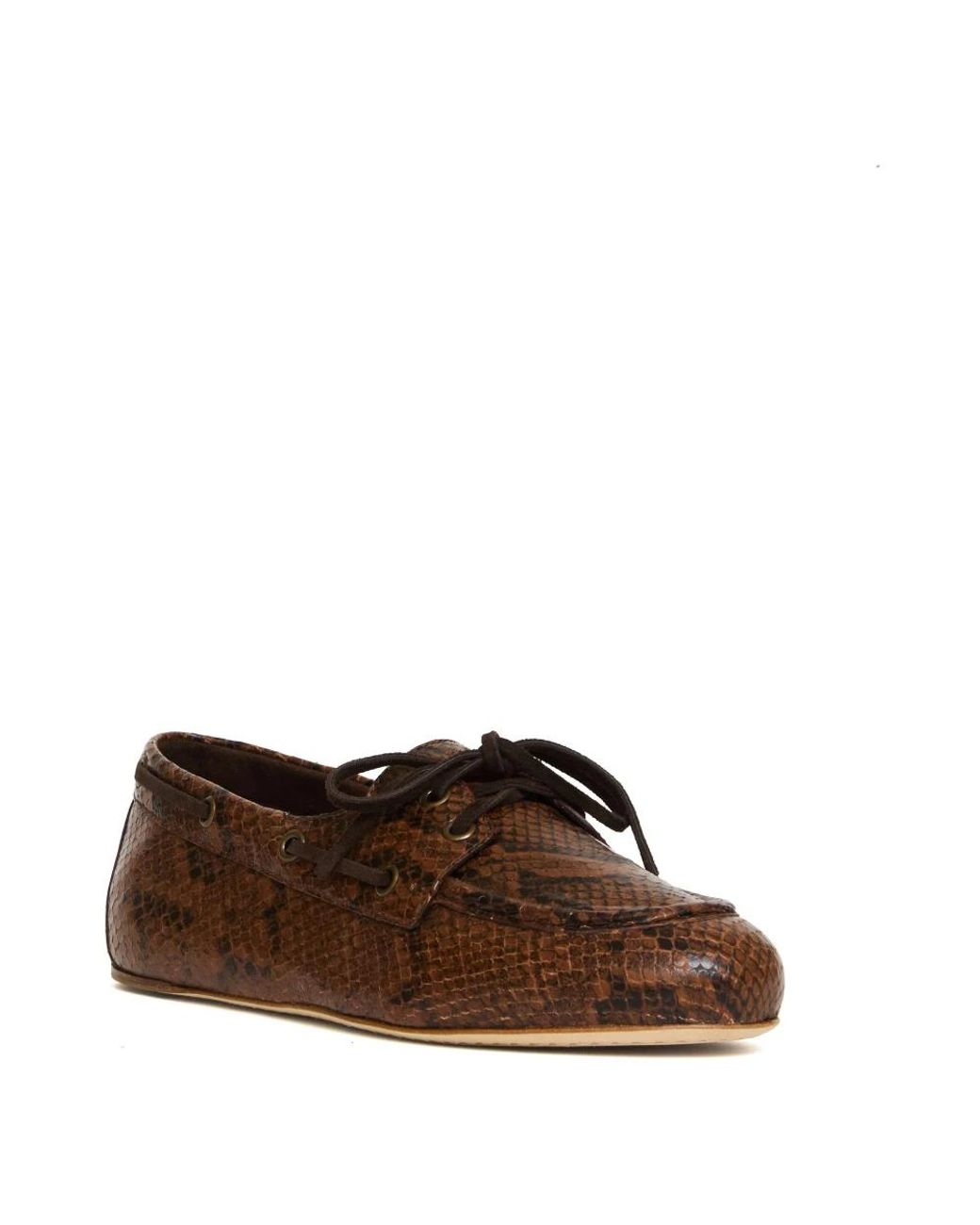 3Juin Brown Sailor Shoes