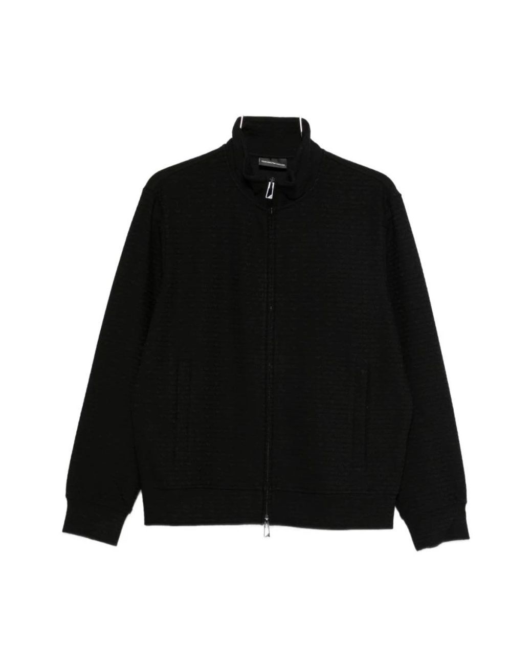 Emporio Armani Black Zip-Throughs for men