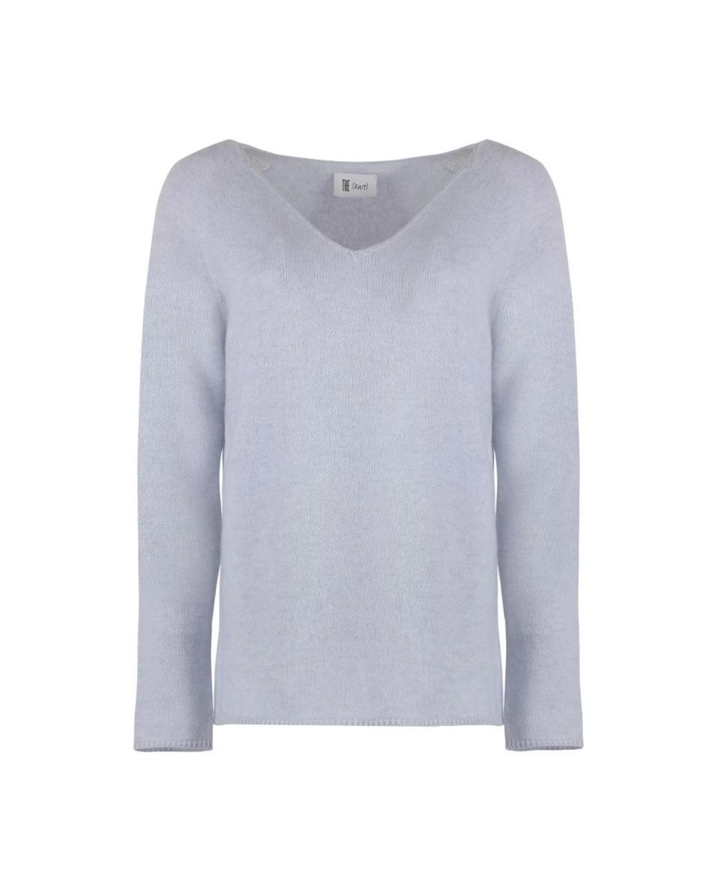 THE (Alphabet) Blue Cashmere Knitwear