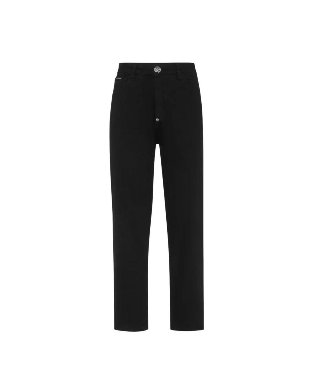 Cropped Jeans Philipp Plein de color Black