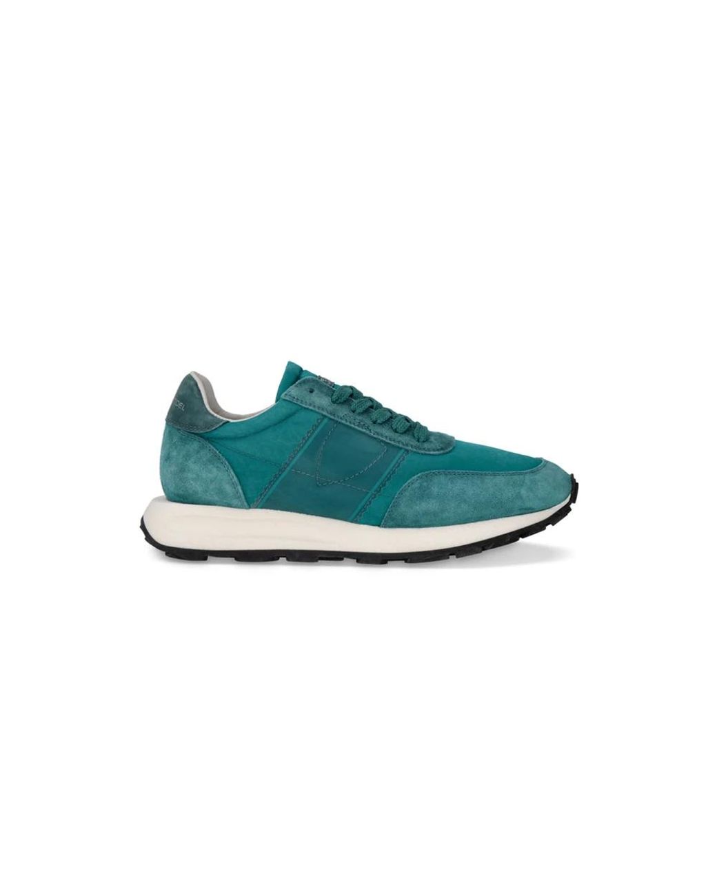 Philippe Model Schoenen ,Groen ,Katoen Sneakers Tour Running in het Blue