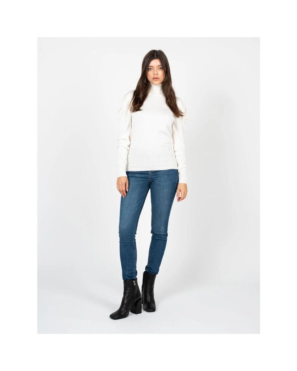 Turtlenecks Liu Jo de color White
