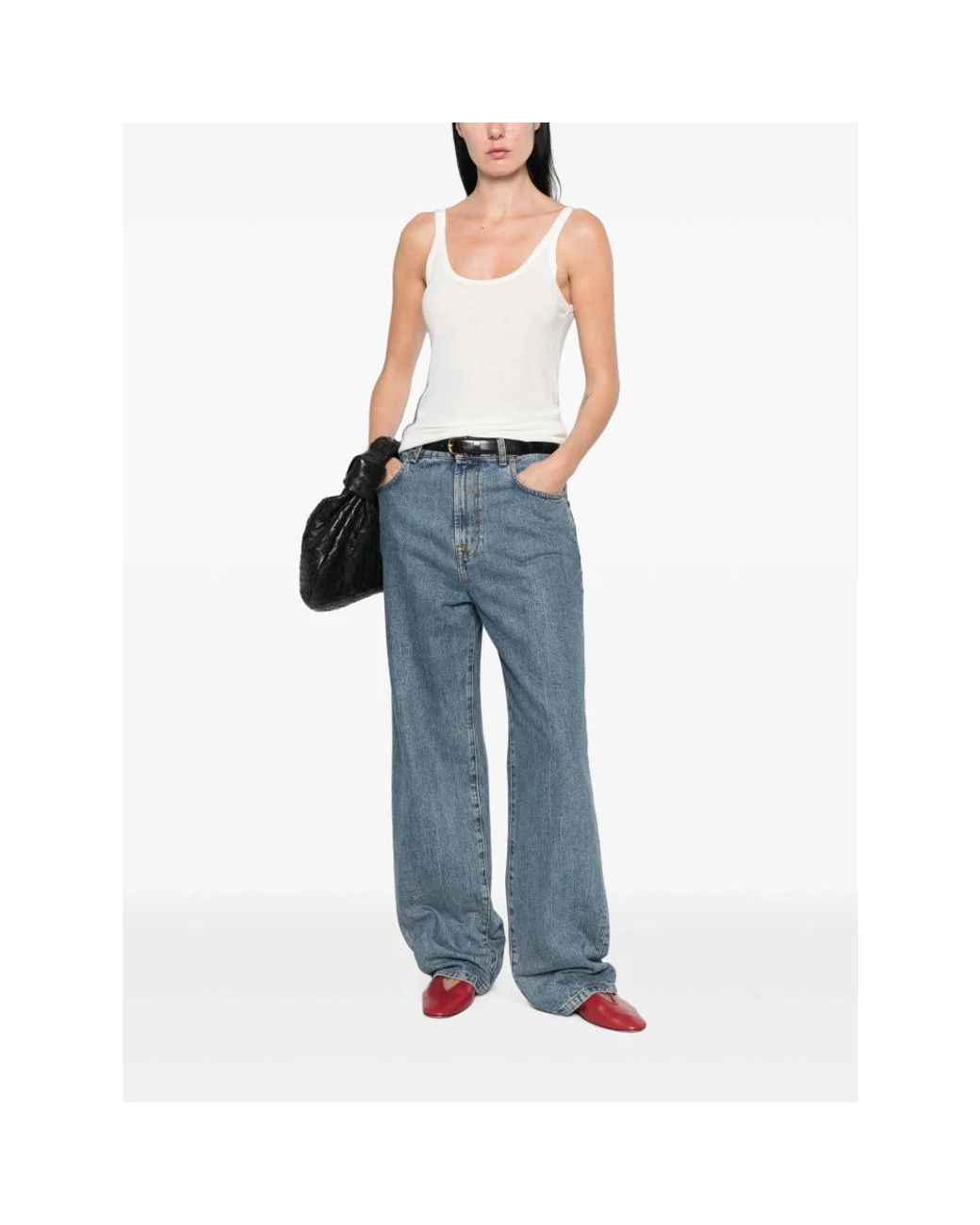 Loulou de Saison White Sleeveless Tops