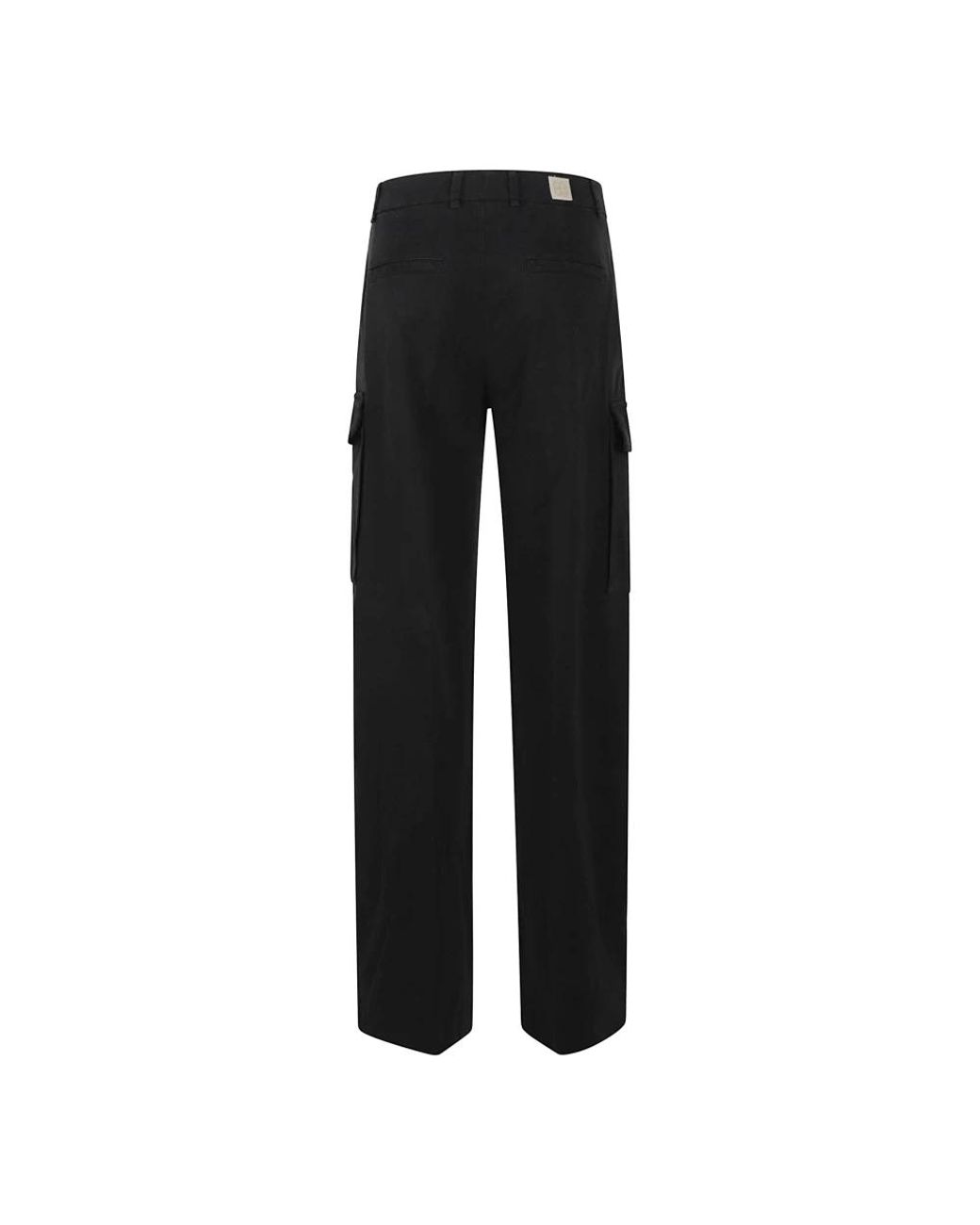 True Royal Black Straight Trousers