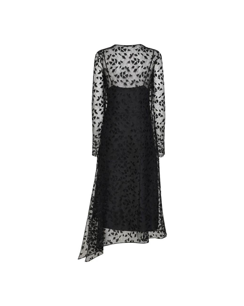 Midi Dresses Fendi de color Black