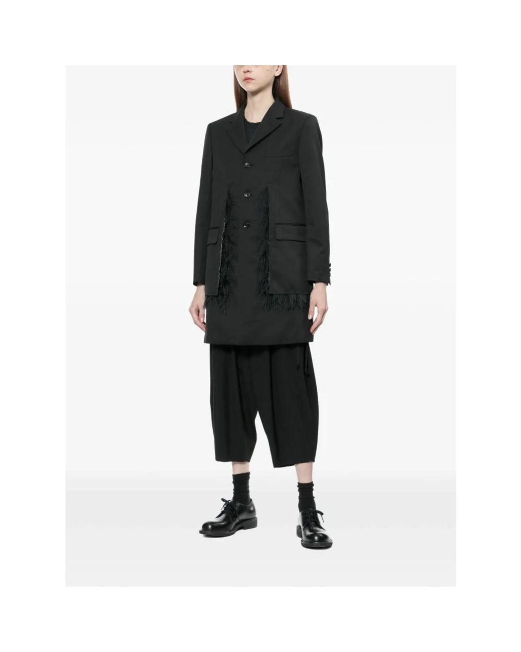 Comme des Garçons Black Single-Breasted Coats