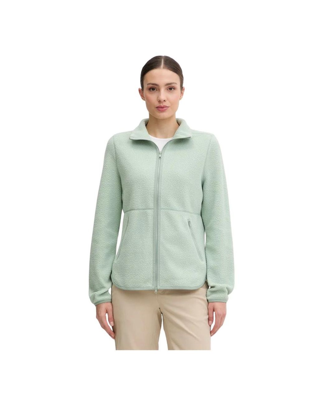 Jack Wolfskin Lite Curl Full Zip in het Green