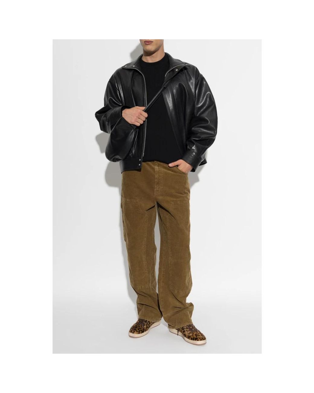 Golden Goose Deluxe Brand Green Wide Trousers for men