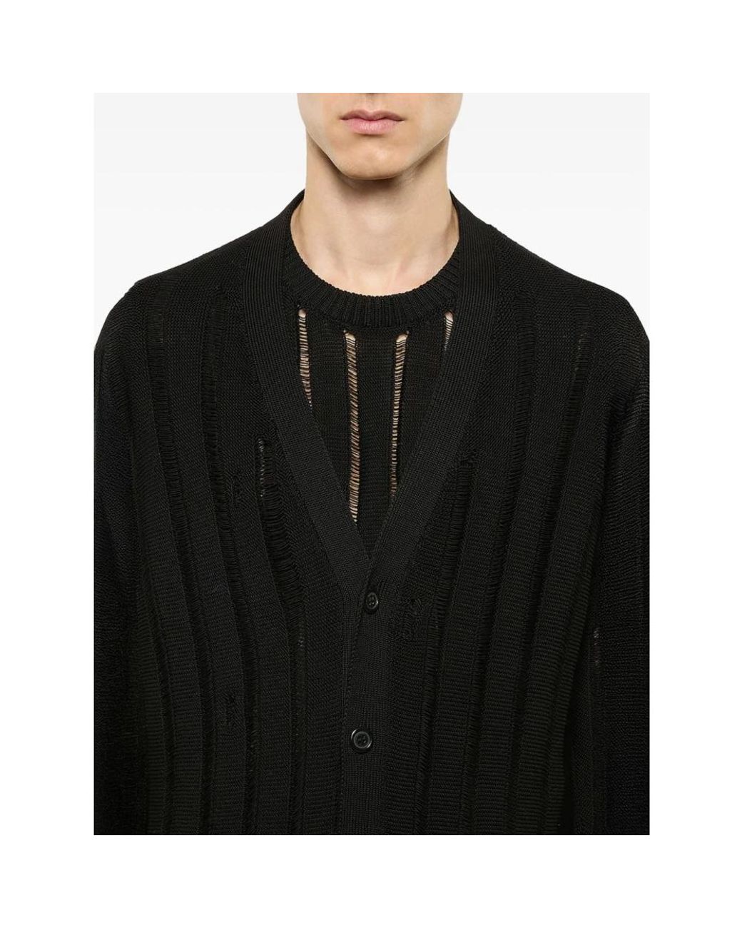 Cardigans Laneus pour homme en coloris Black