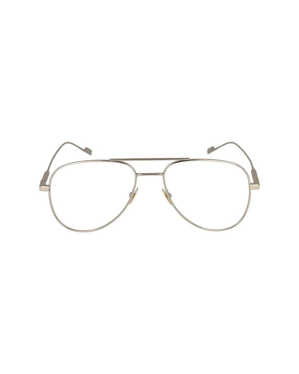 Saint Laurent Metallic Glasses for men