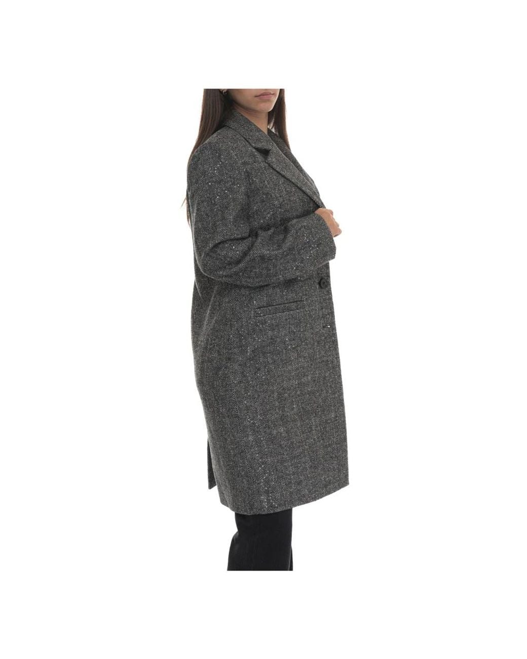 Liu Jo Black Single-Breasted Coats