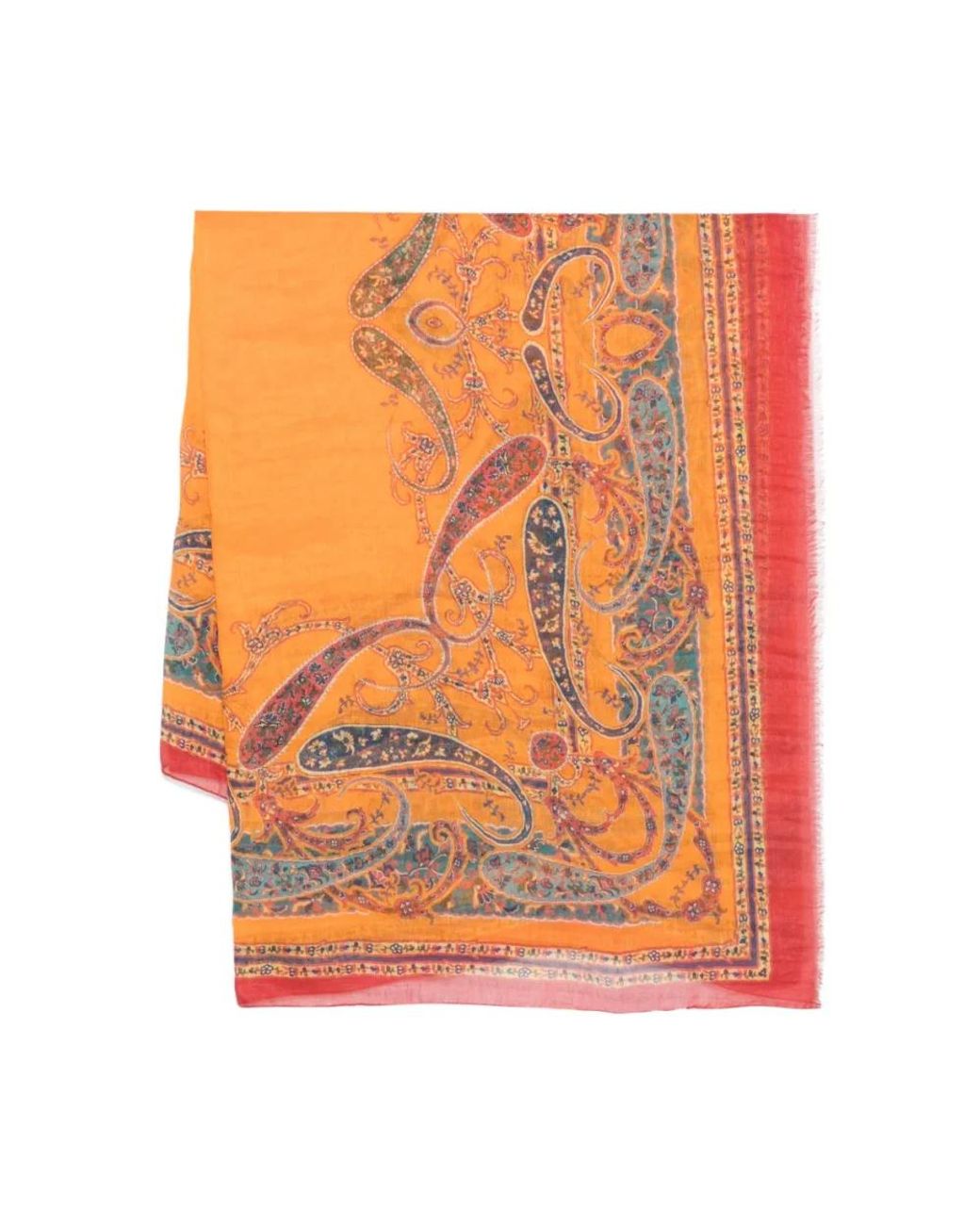 Etro Orange Scarves
