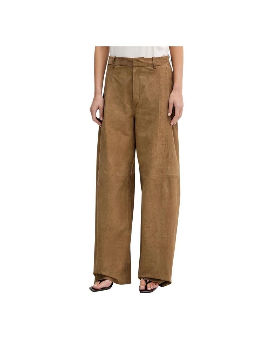 Gestuz Natural Leather Trousers
