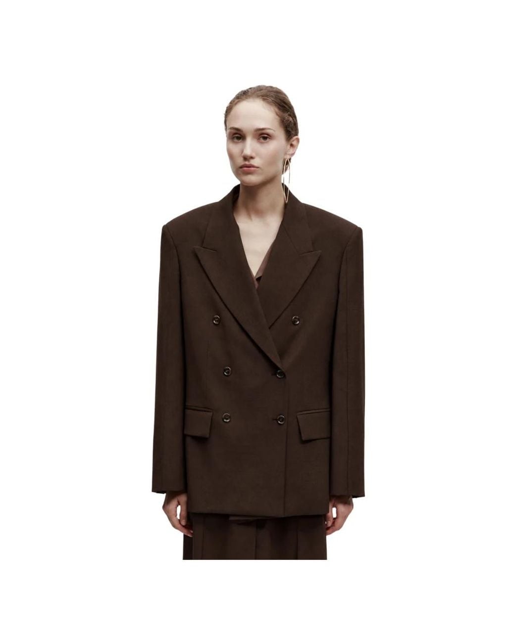 Erika Cavallini Semi Couture Brown Blazers