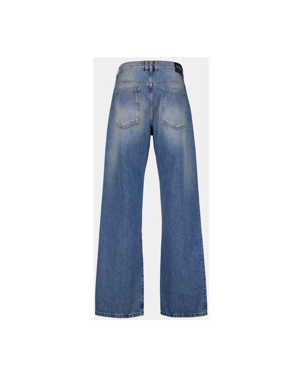 Balmain Blue Wide Jeans for men