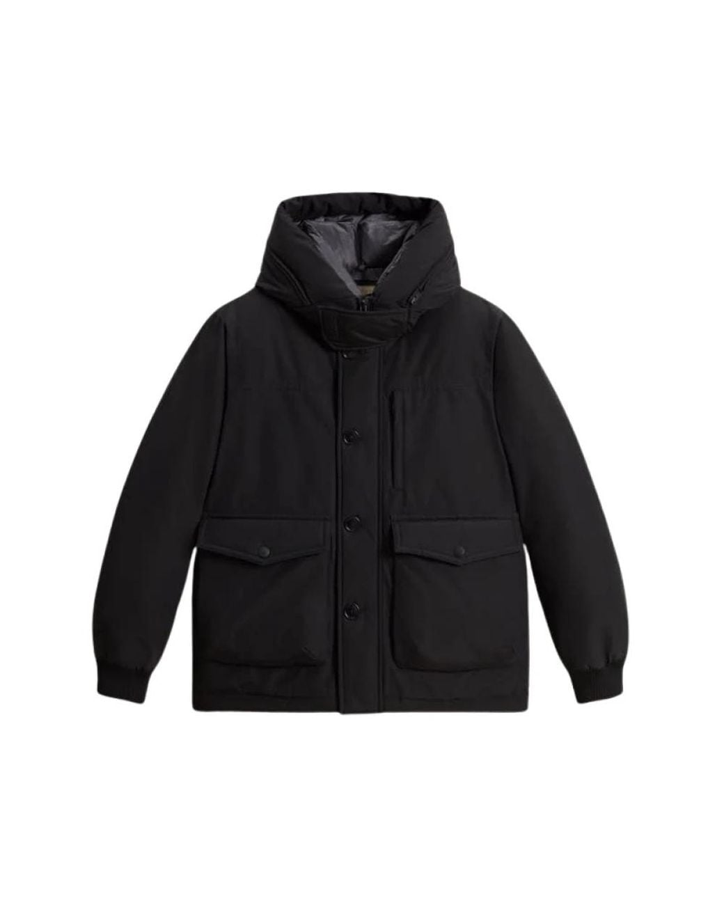 Woolrich Black Winter Jackets for men