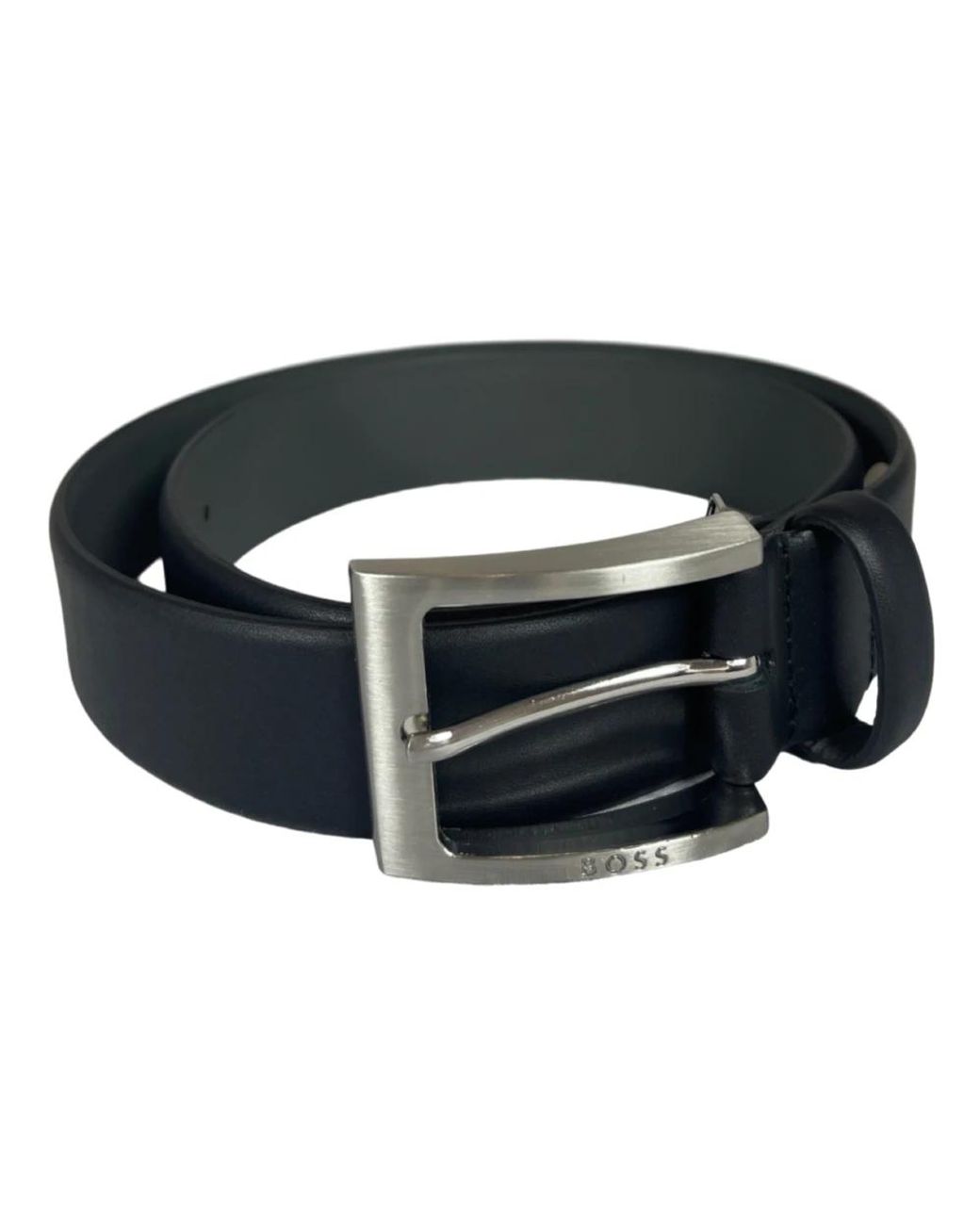Boss Accessoires ,Zwart ,Leer Leren Riem Barnabie in het Black