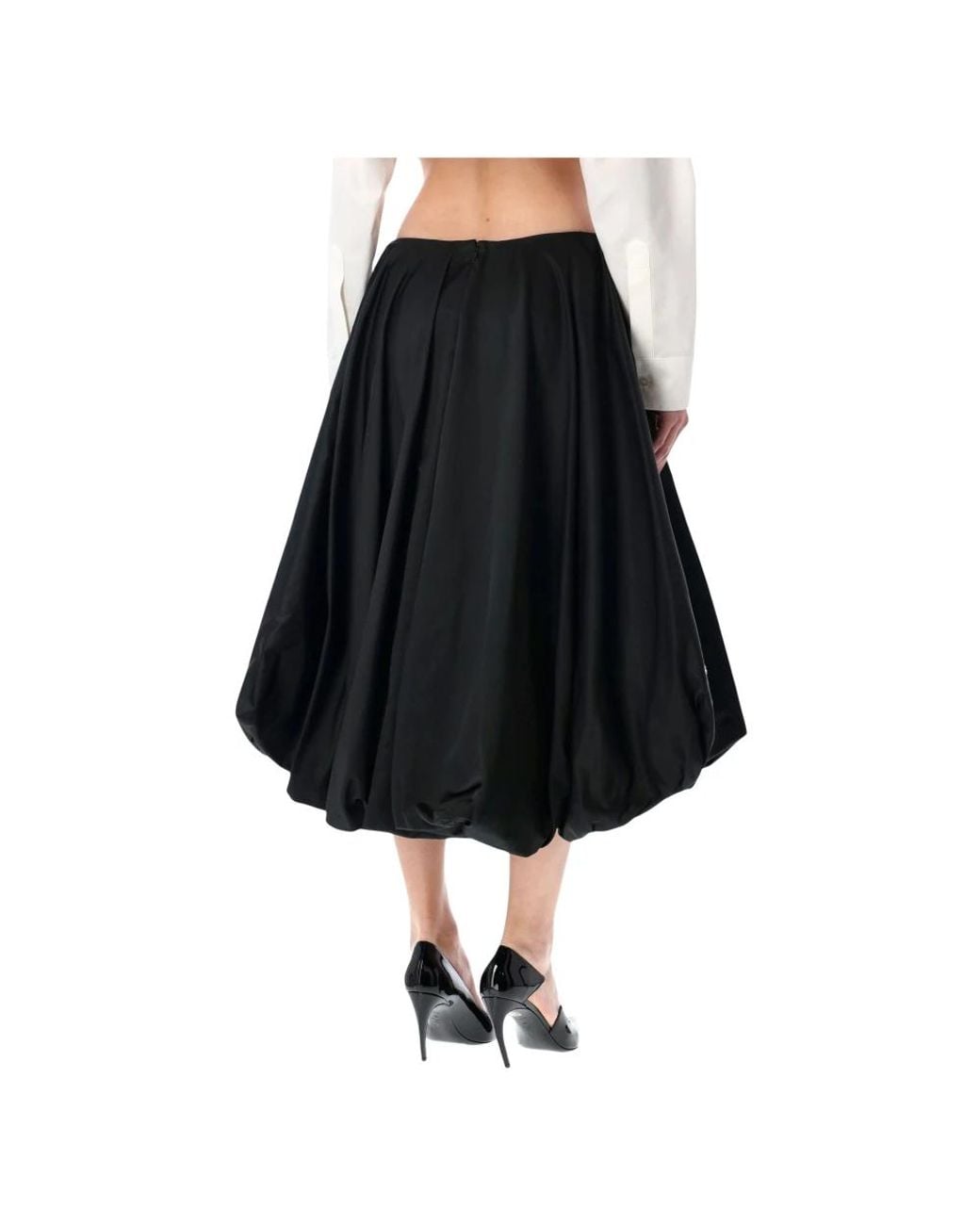 Balenciaga Black Midi Skirts