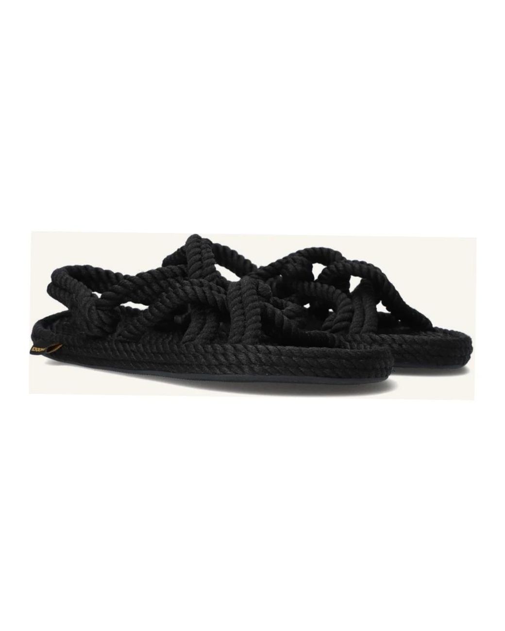 Bohonomad Black Flat Sandals