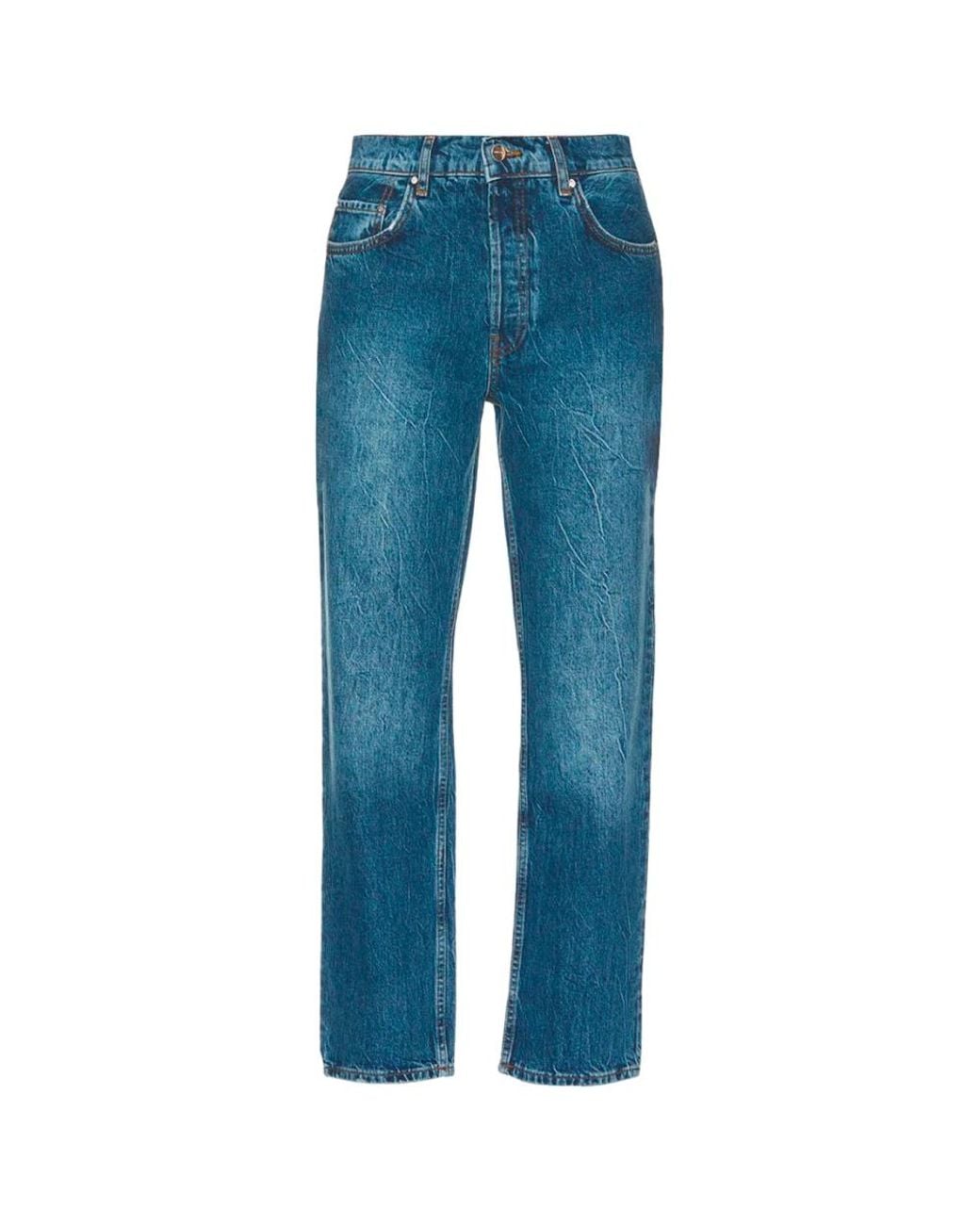 Anine Bing Blue Straight Fit Jeans