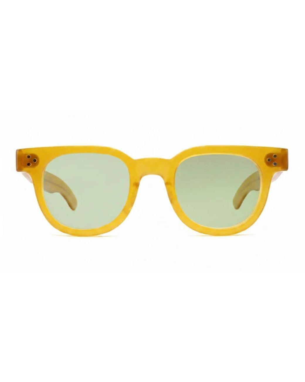 JULIUS TART Yellow Sunglasses