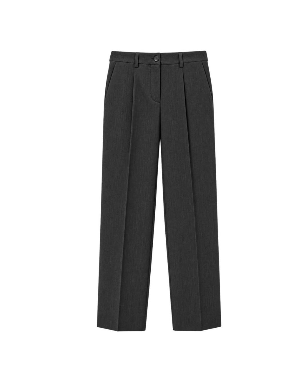 MARSĒM Tailored Straight Broeken in het Gray