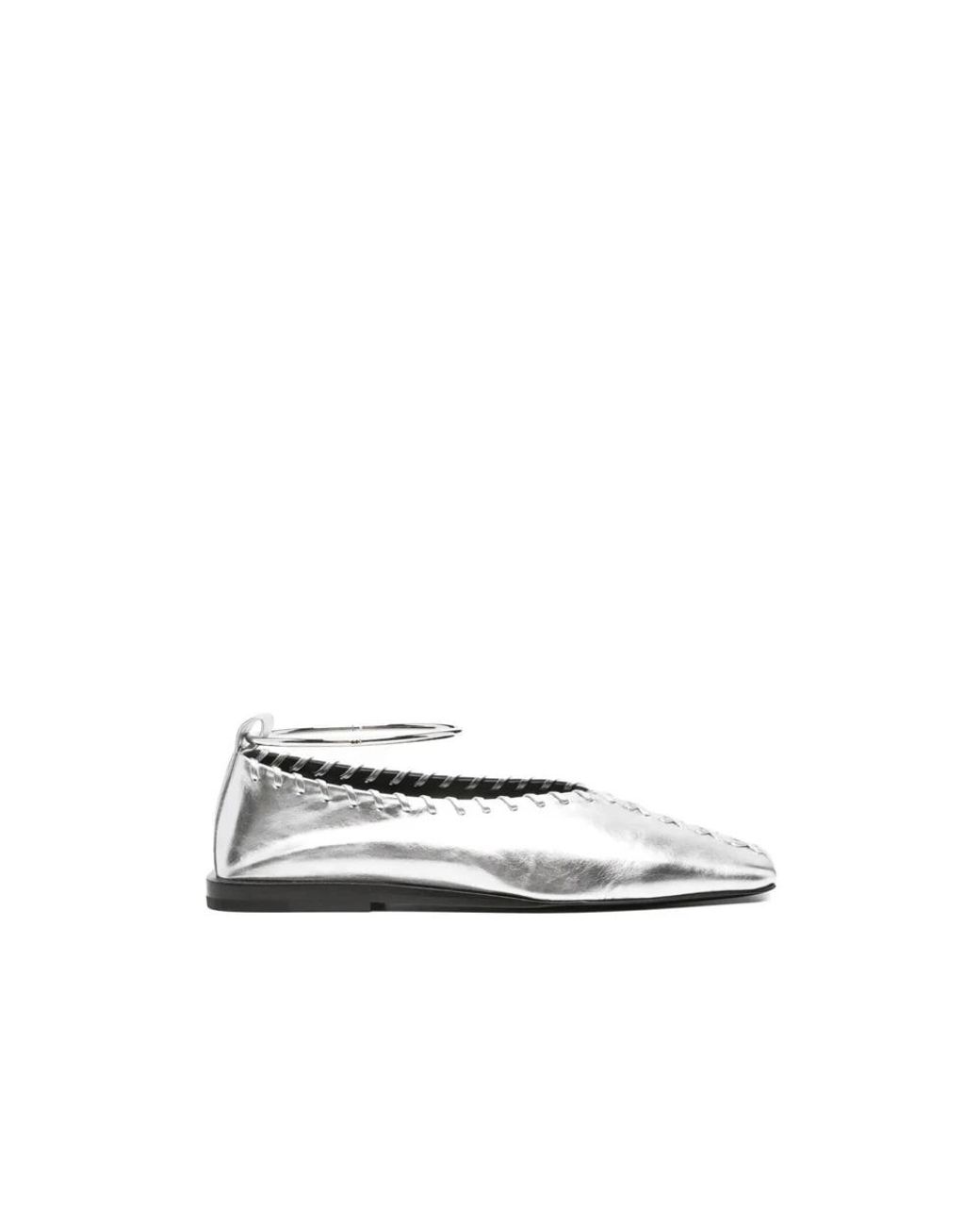 Jil Sander White Ballerina Shoes