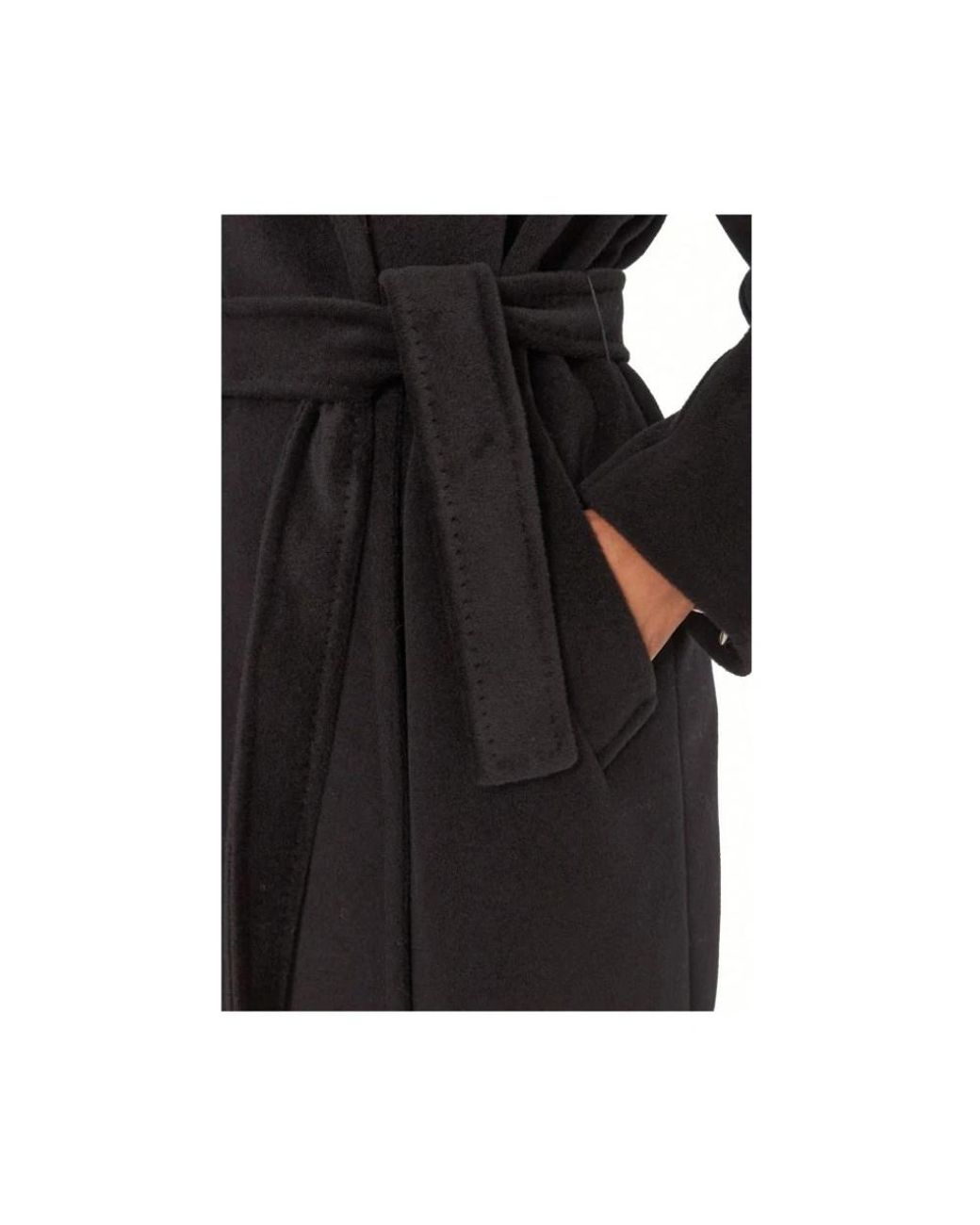 Marella Black Belted Coats