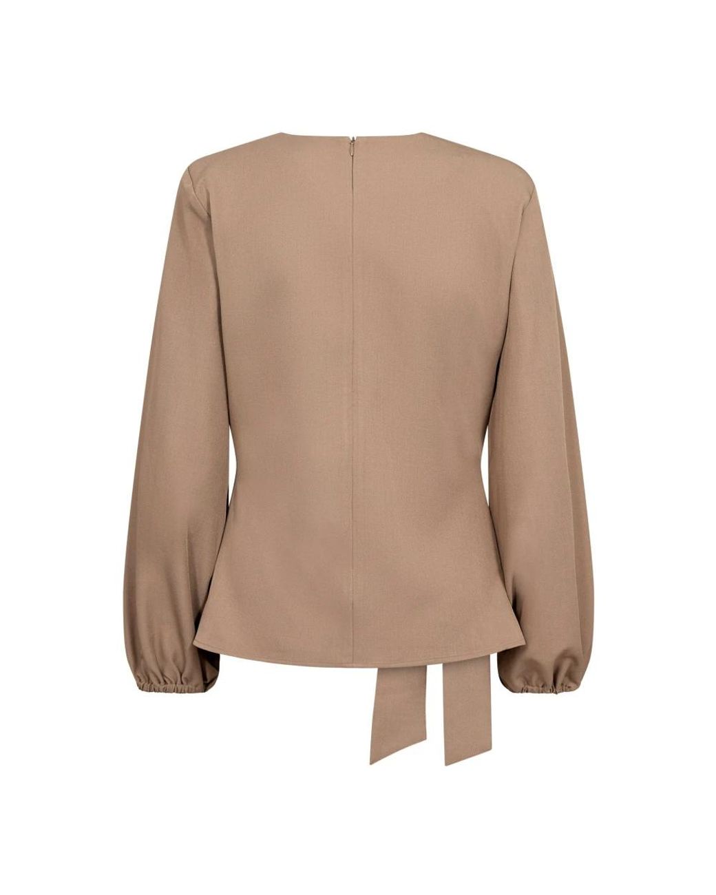 Blouses co'couture de color Brown