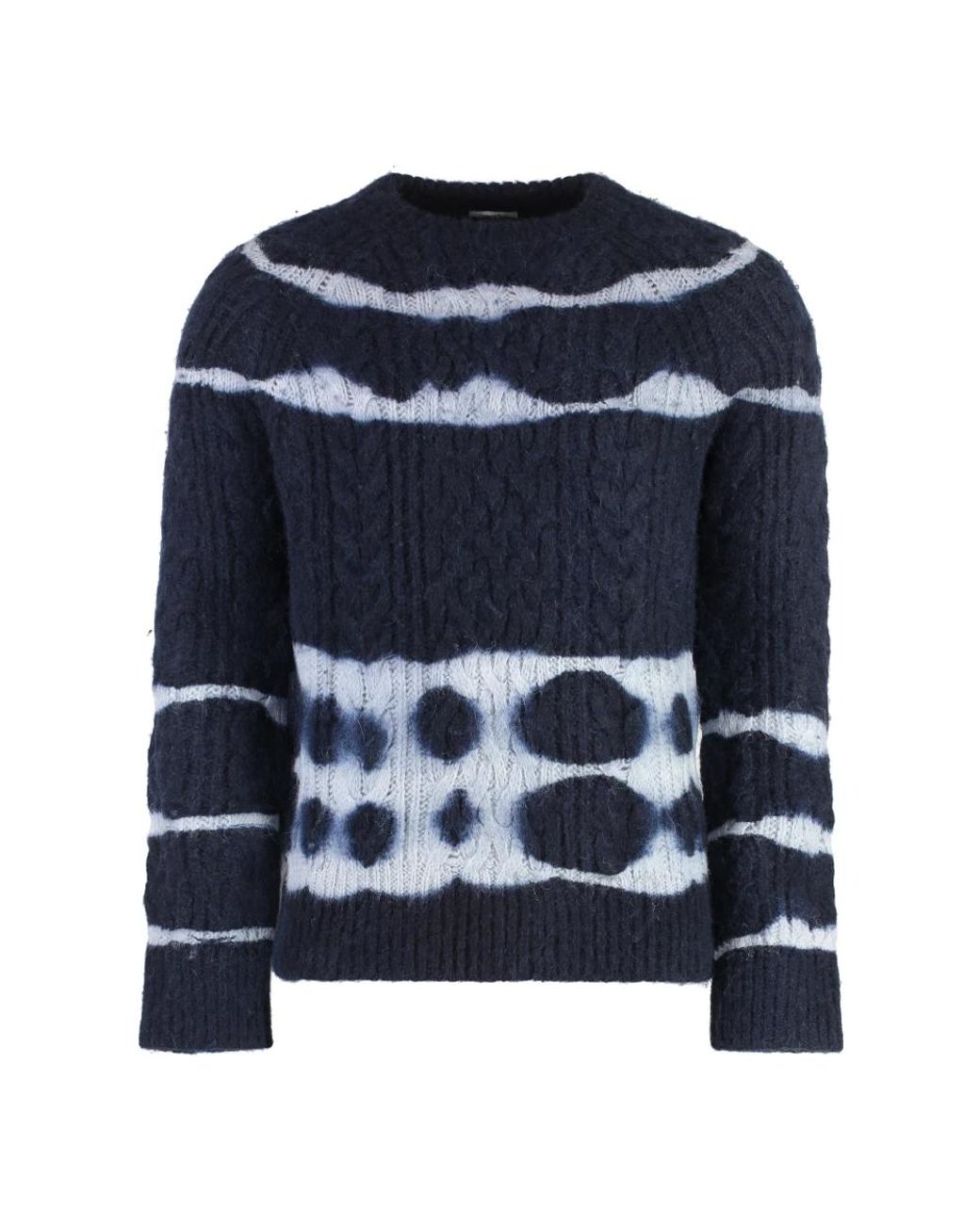 Malo Blue Round-Neck Knitwear for men