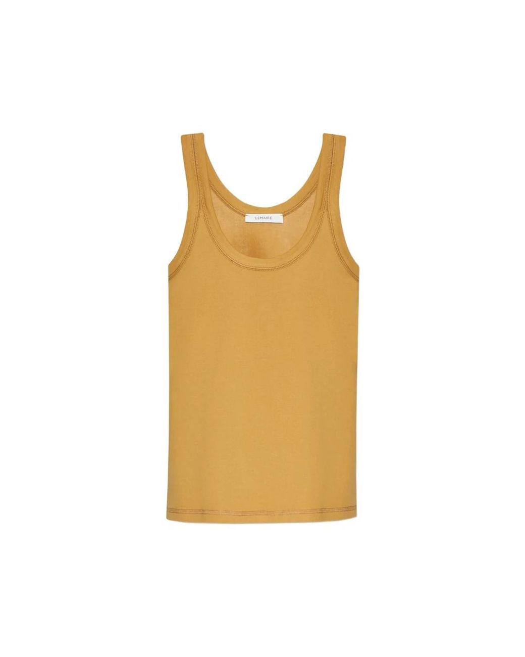 Lemaire Yellow Sleeveless Tank Top