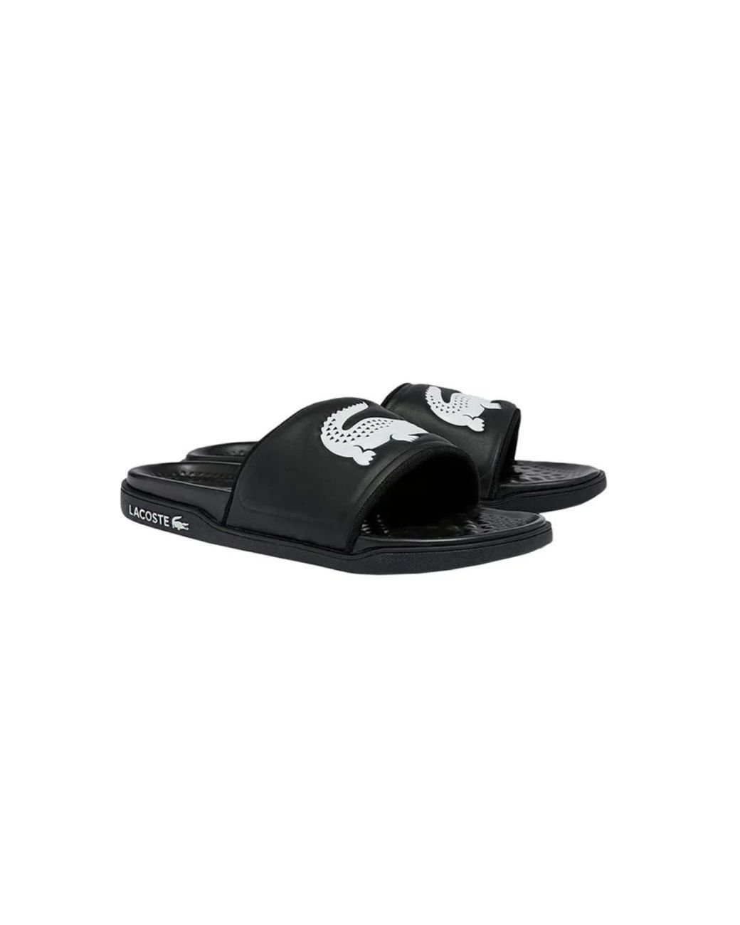 Lacoste clearance black sliders