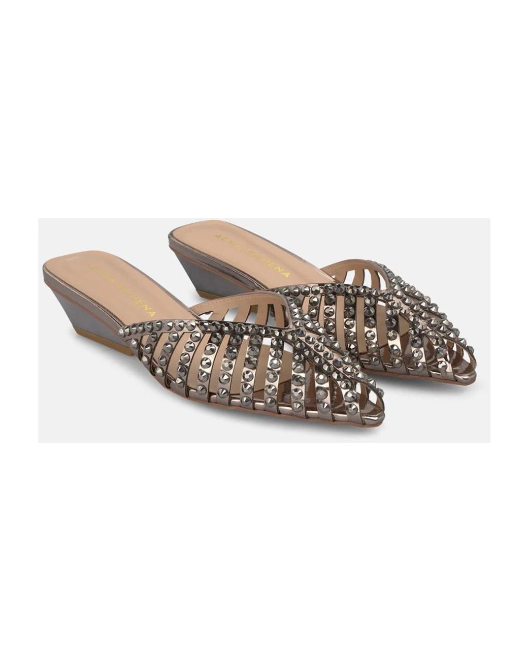 Alma En Pena. Brown Heeled Mules