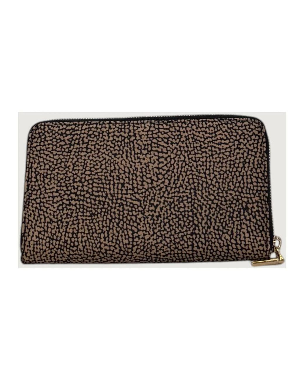 Borbonese Brown Portafoglio Large Zip