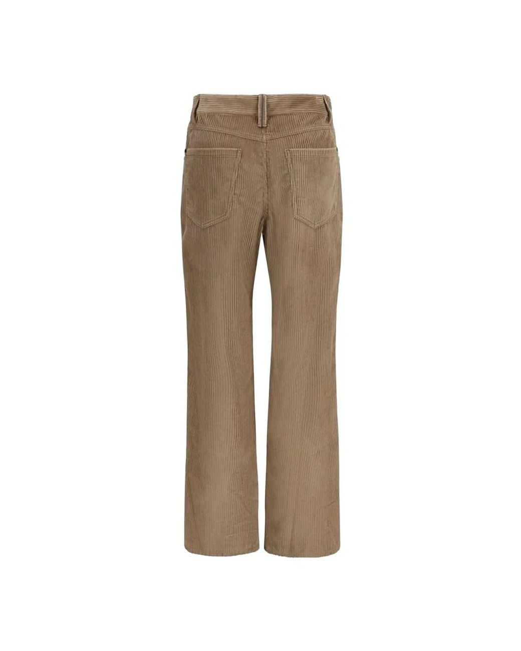 Brunello Cucinelli Natural Straight Trousers