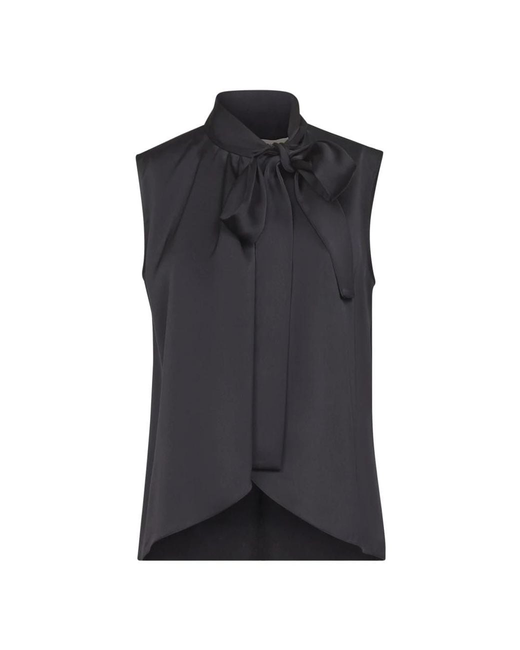 Blanca Vita Black Sleeveless Tops