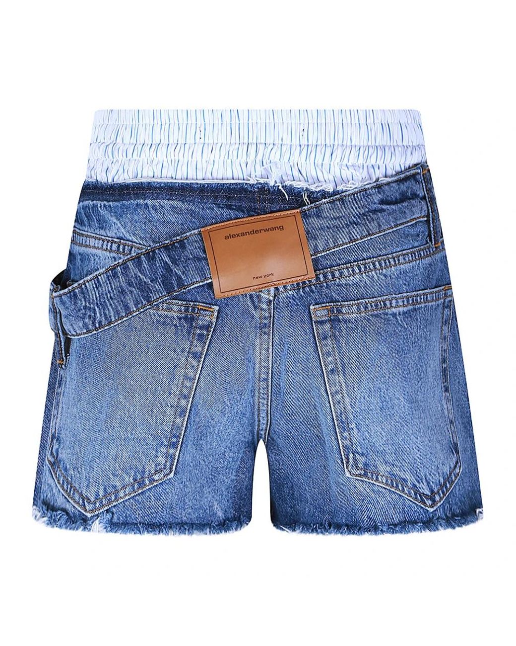 Alexander Wang Blue Denim Shorts