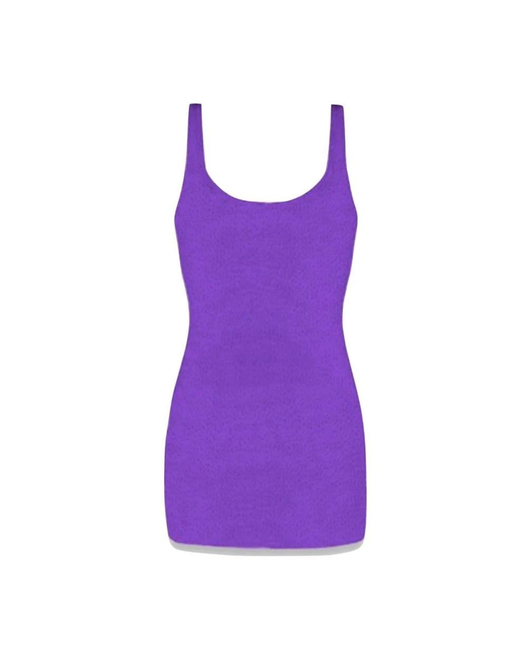 Mc2 Saint Barth Purple Short Dresses