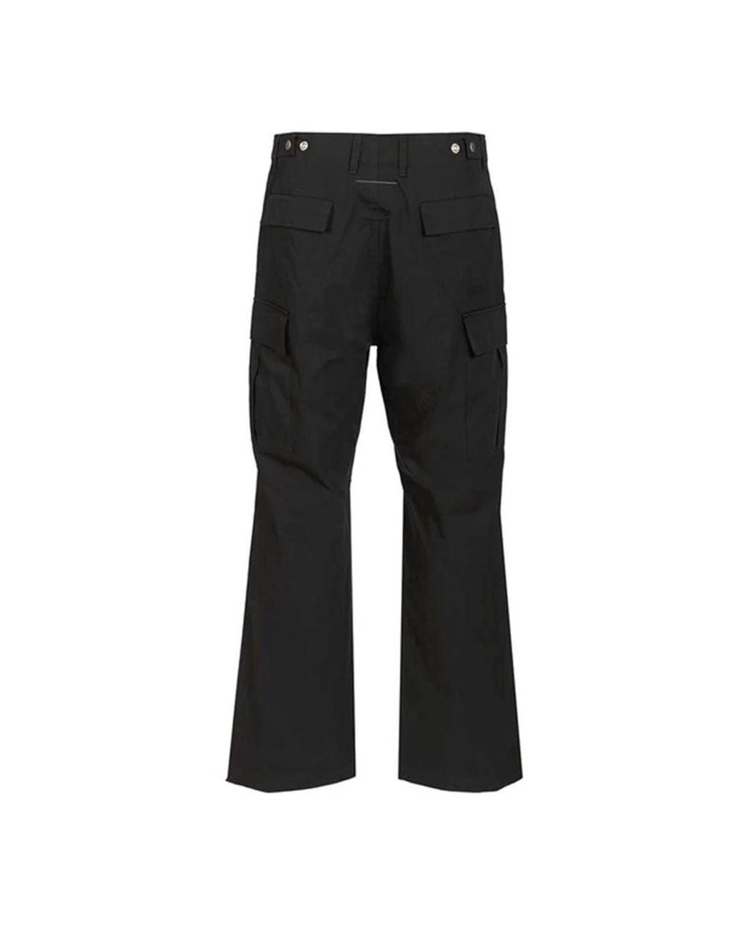 MM6 by Maison Margiela Black Wide Trousers for men