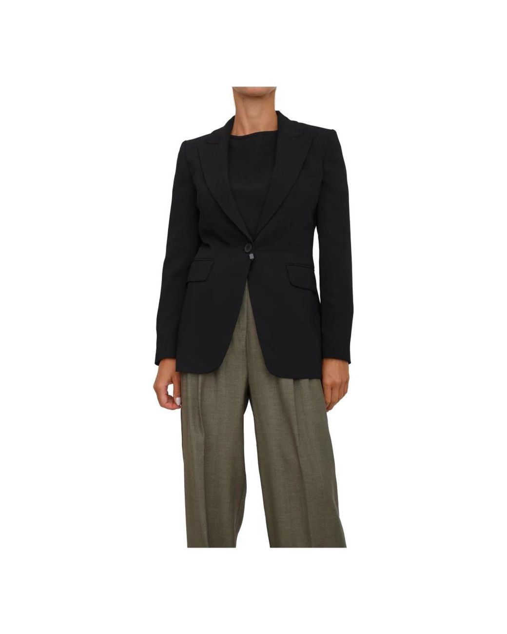 Marella Jassen ,Zwart ,Polyester Zwarte Jas 100% Polyester in het Black