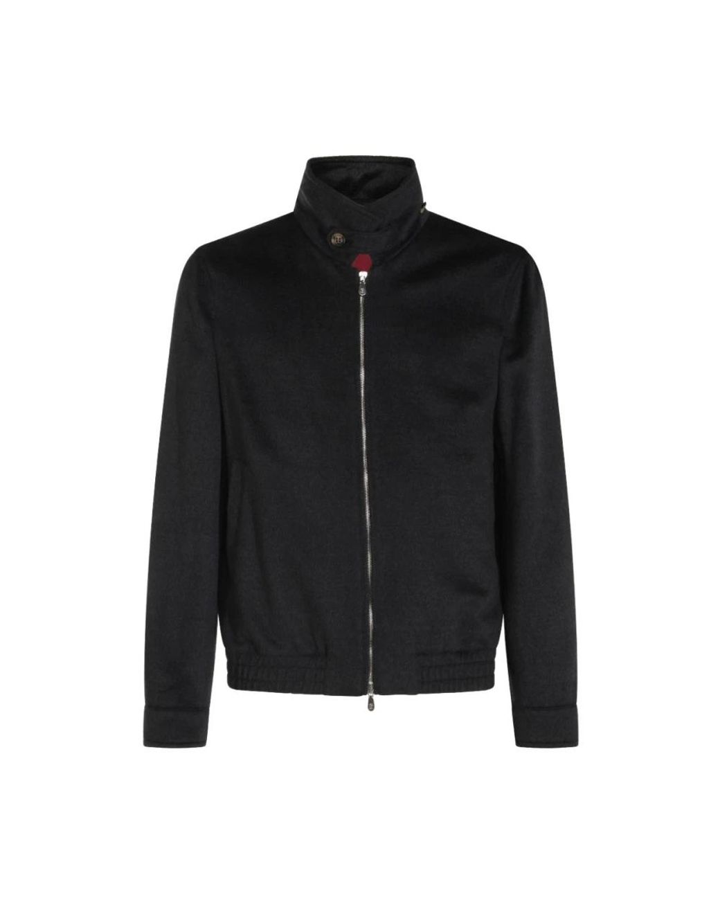 Brunello Cucinelli Black Bomber Jackets for men