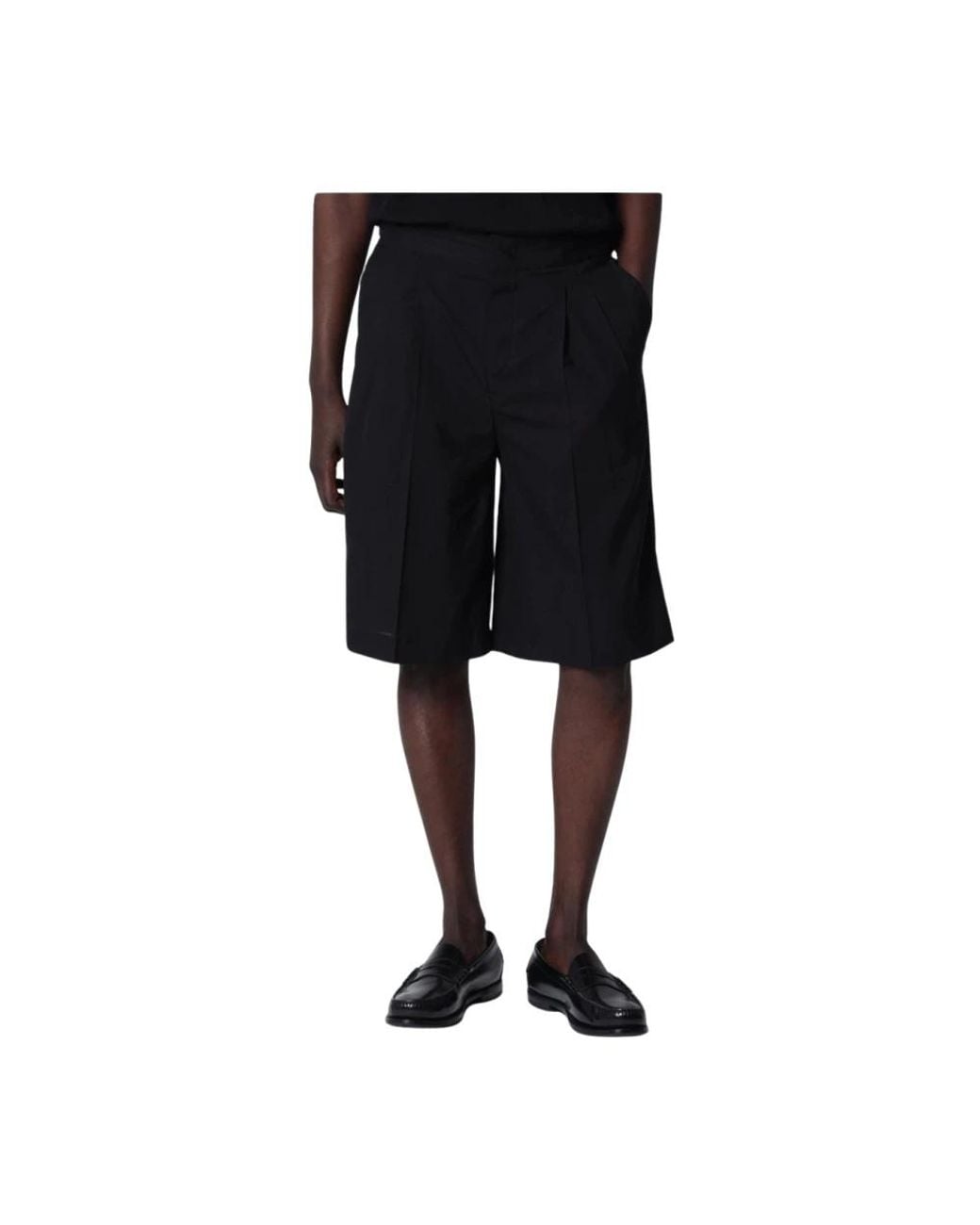 PT01 Black Bermudas for men