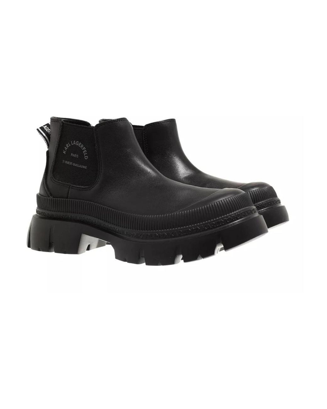 Karl Lagerfeld Black Chelsea Boots