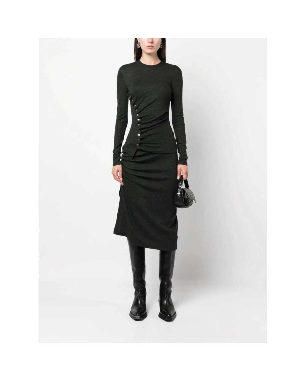 Rabanne Black Midi Skirts
