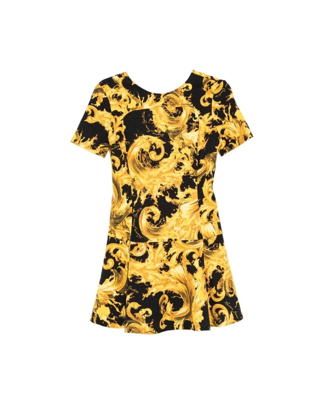 Versace Jeans Couture Yellow Short Dresses