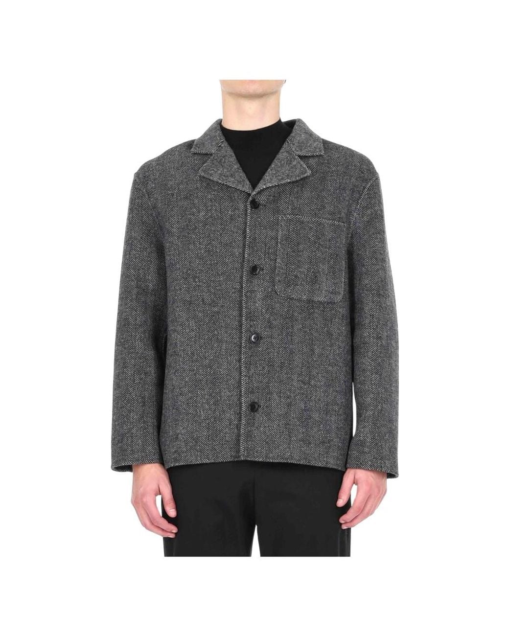 Officine Generale Gray Light Jackets for men