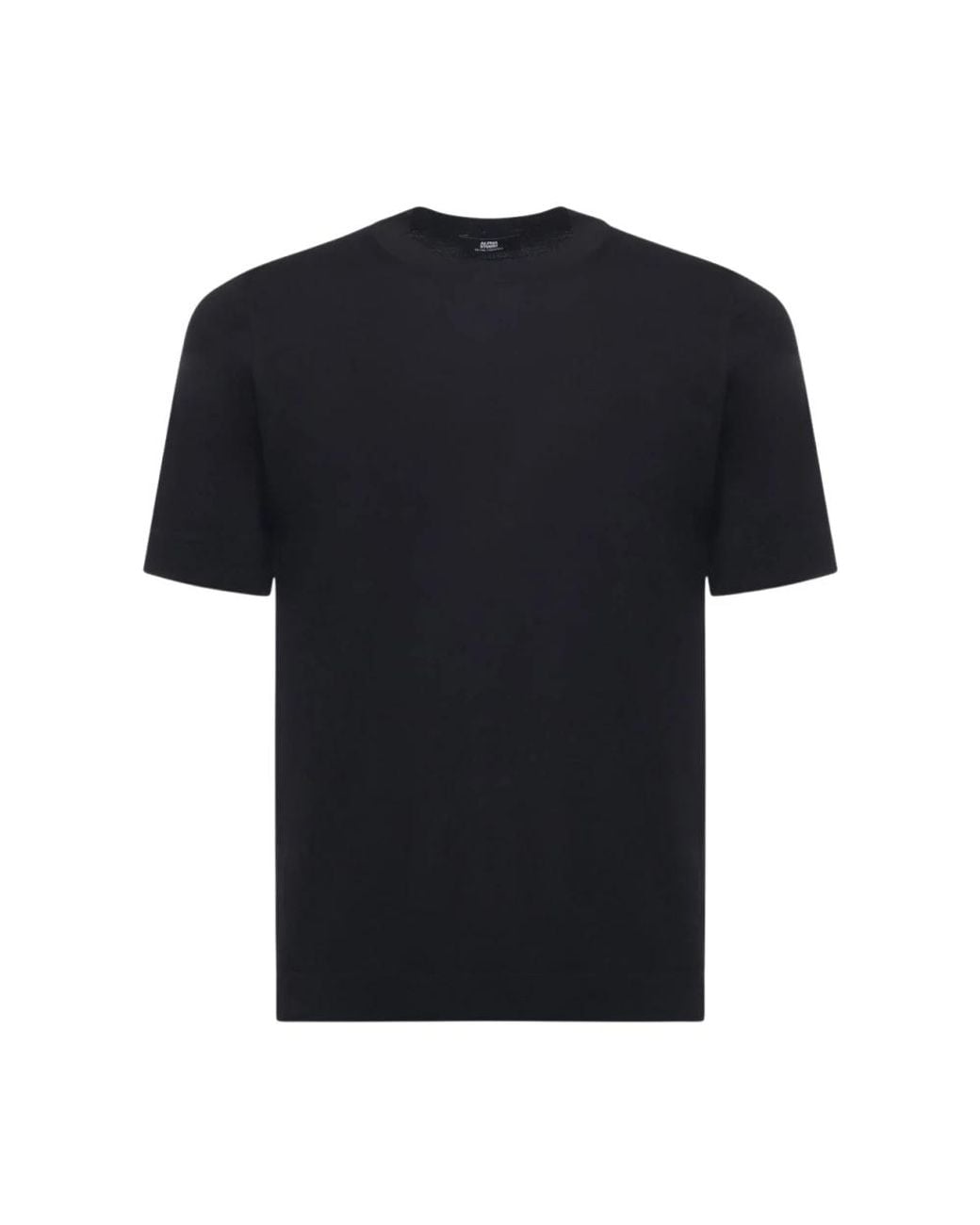 Alpha Studio Black Round-Neck Knitwear for men