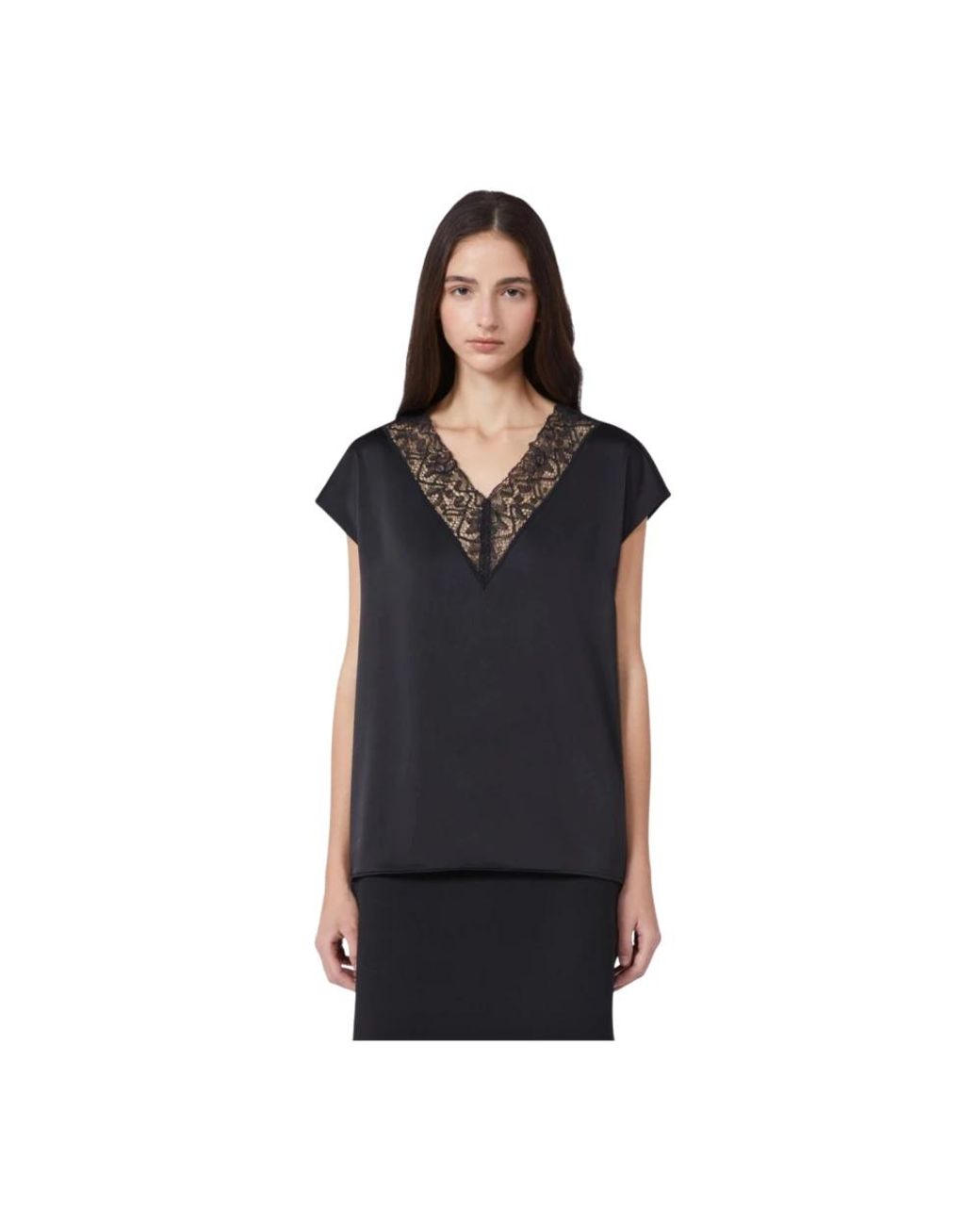 Weekend by Maxmara Black Blouses
